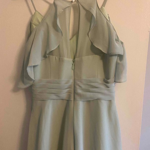Azazie Dakota Bridesmaid Dress in Sage - Picture 2 of 3